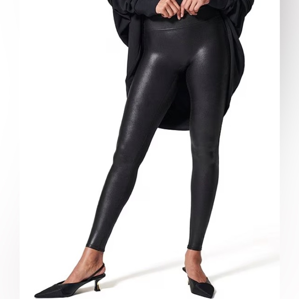 Spanx Faux Leather Leggings XL
